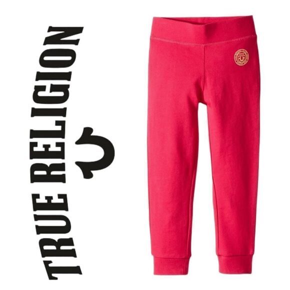 TRUE RELIGION | Fuchsia | SOLID FLEECE SWEATPANTS - Picture 1 of 6